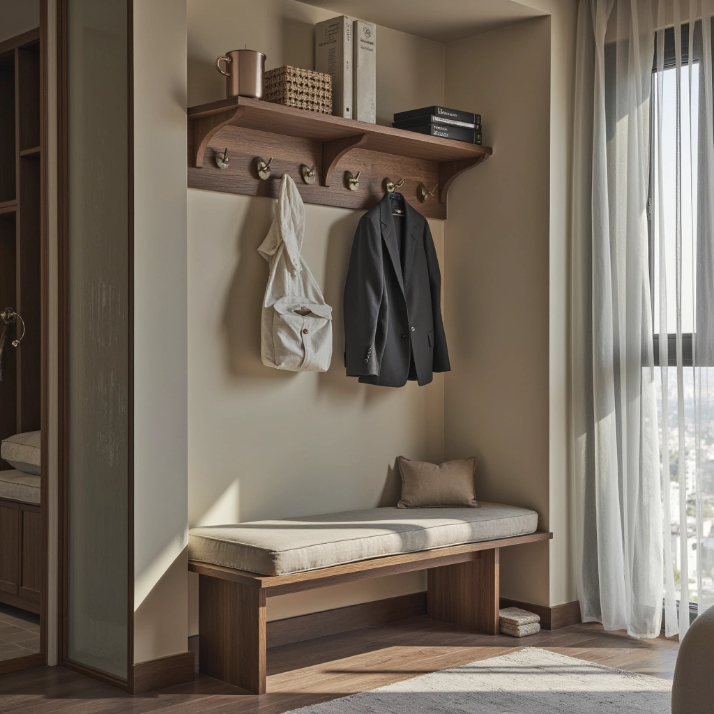 19. High-Tech Hall Tree with Charging Station