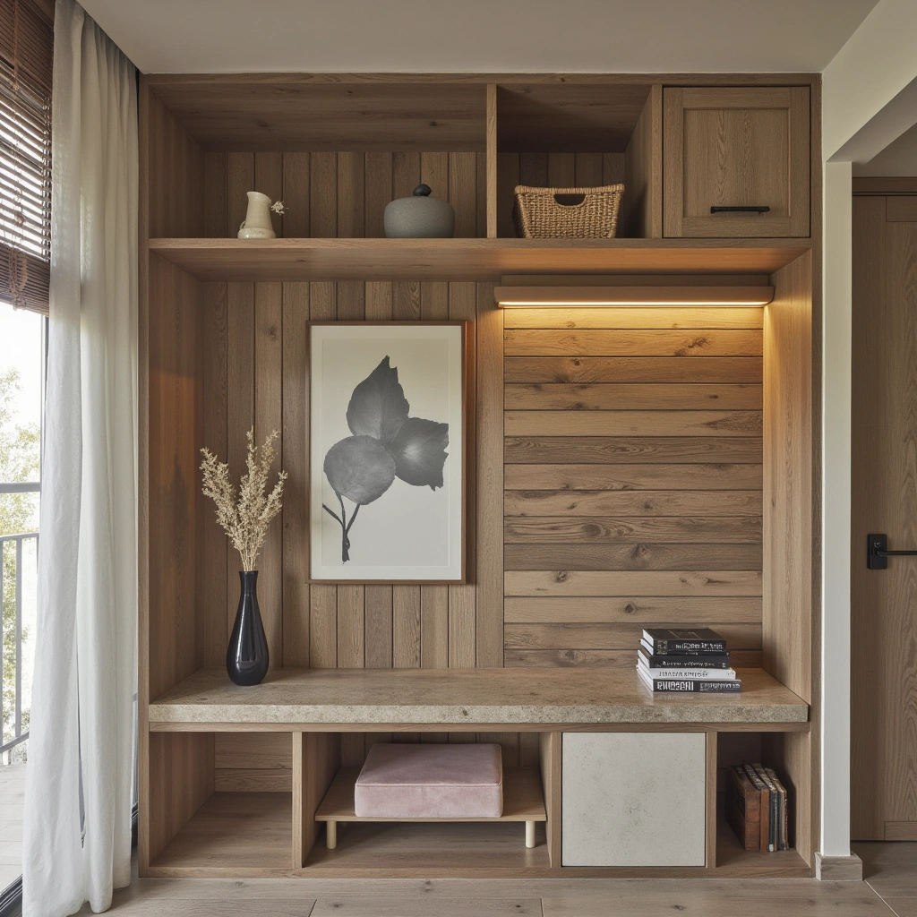 2. Textured Wood Paneling