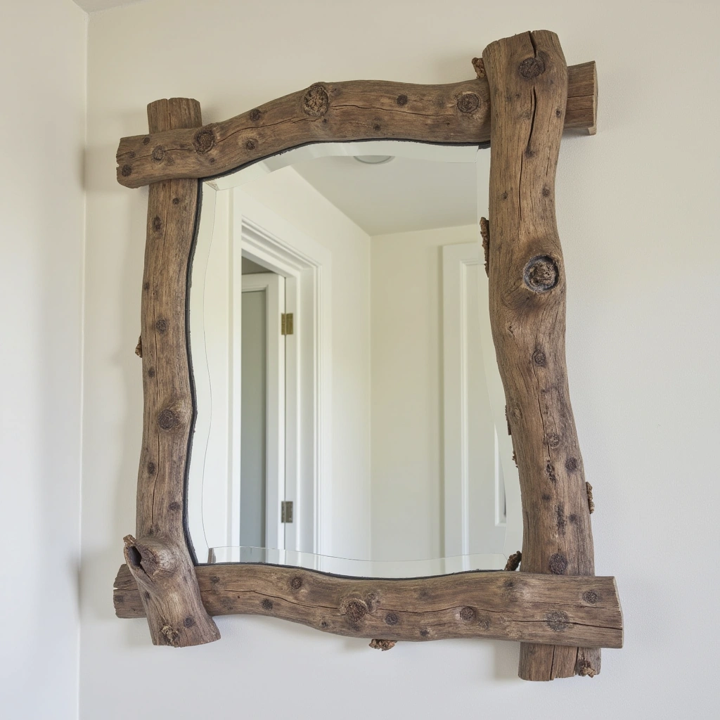 2. Driftwood Mirror: Reflecting Light and Nature